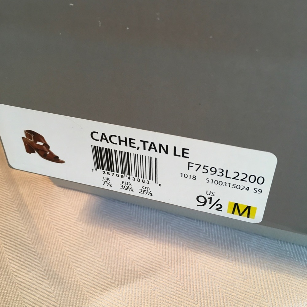 NIB Franco Sarto Strappy Brown Heeled Sandals - Picture 4 of 8